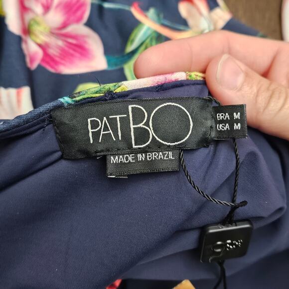 PatBO Laelia One-Piece Swimsuit Women’s M NEW Halterneck Floral Cutout Resort - Picture 12 of 16